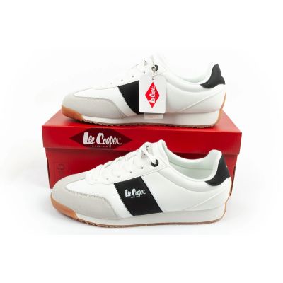 10. Lee Cooper buty sportowe sneakersy męskie modne wygodne białe