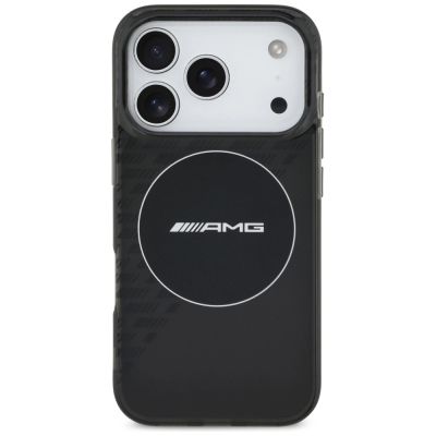 3. Etui AMG Double Layer Transparent Smocked MagSafe do iPhone 17 Pro - czarne