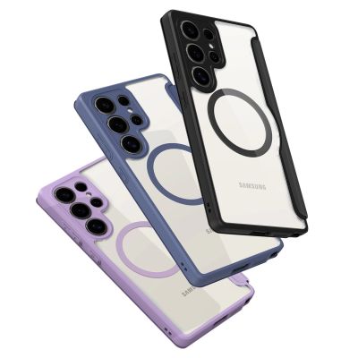 11. Etui Dux Ducis Skin X Pro na Samsung Galaxy S25 Ultra z MagSafe i portfelem - czarne