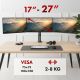 32. MACLEAN UCHWYT NA 3 MONITORY, SPRĘŻYNA GAZOWA, 17"-27", 2-8KG, CZARNY MC-137