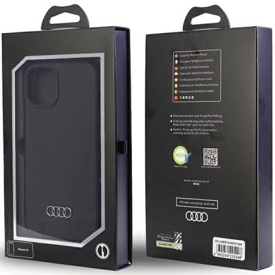 6. Etui Audi Silicone Case na iPhone 14 - czarne