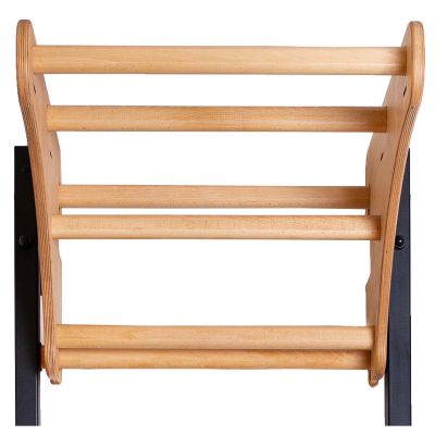 2. DRABINKA GIMNASTYCZNA DREWNIANO METALOWA NA 6 UCHWYTÓW Z DREWNIANYM DRĄŻKIEM BENCHK 711B