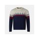 SWETER ROSSIGNOL PATTERNED CN SWEATER granatowy