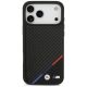 3. Etui BMW M Carbon Tricolor Line MagSafe na iPhone 17 Pro Max - czarne