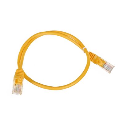3. Patchcord UTP A-LAN KKU5ZOL0.5 (RJ45 - RJ45 ; 0,50m; UTP; kat. 5e; kolor żółty)
