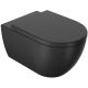 TOILET ARC WALL HUNG BLACK MATT