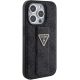 5. Etui Guess Grip Stand 4G Triangle Strass na iPhone 15 Pro Max - czarne