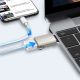 4. Adapter Joyroom S-H151 USB-C (męski) / USB-A (żeński) z oczkiem na smycz - srebrny