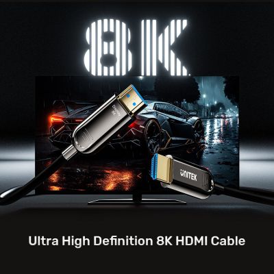 5. UNITEK KABEL OPTYCZNY HDMI 2.1 Active Optical Cable 8K / 4K 144Hz 15M