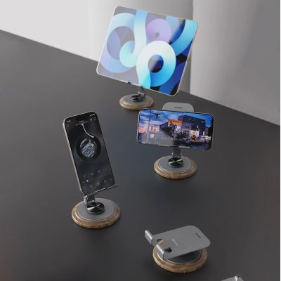 8. Podstawka do telefonu Dudao F17M 360° metalowa - szara