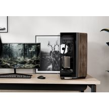 Obudowa PC APNX V1, Midi-Tower, ATX, Tempered Glass, Holz, schwarz