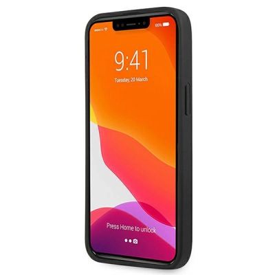 5. Etui Guess Saffiano 4G Metal Logo na iPhone 13 Pro / 13  6,1" - czarne