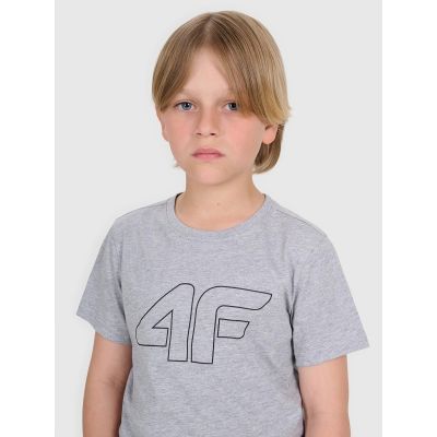 3. T-shirt regular z nadrukiem chłopięcy 4F  4FJRMM00TTSHM3255-25M
