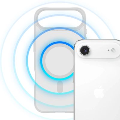 22. Etui 3mk Smoke MagCase na iPhone Air - białe-półprzezroczyste
