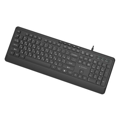 4. GEMBIRD PRZEWODOWA KLAWIATURA MULTIMEDIALNA SLIM 5 KLAWISZY HOTKEYS, RU LAYOUT, CZARNA