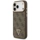 2. Etui Guess 4G PU Triangle Logo & Stand Camera Magsafe na iPhone 17 Pro Max - brązowe