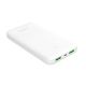 Powerbank Puro White 10000mAh 12W 2xUSB-A + USB-C - biały