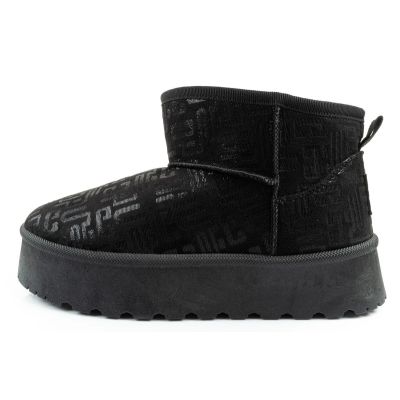 2. Lee Cooper buty śniegowce damskie zimowe modne futerko ocieplane botki czarne