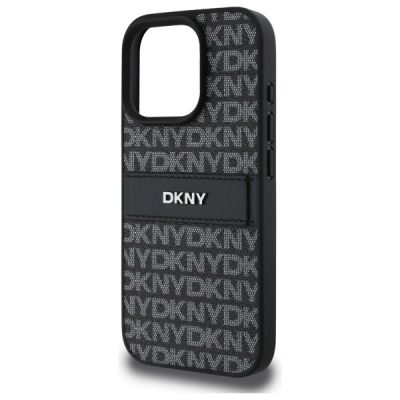 6. Etui DKNY Texture Pattern Tonal Stripe na iPhone 16 Pro - czarne