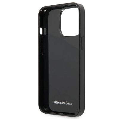 7. Etui Mercedes Silver Stars Pattern na iPhone 13 Pro / iPhone 13 - czarne