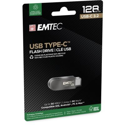 4. Emtec C280 pamięć USB 128 GB USB Type-C 3.2 Gen 1 (3.1 Gen 1) Czarny