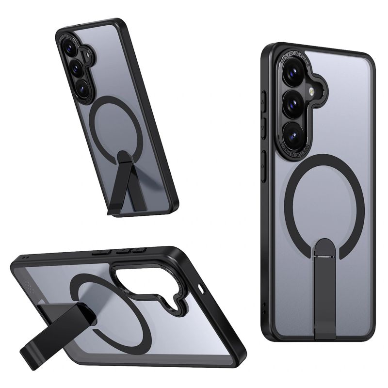 Etui Hybrid Armor X na Samsung Galaxy S26 z podstawką kompatybilne z MagSafe - czarne