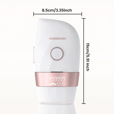 2. Depilator IPL MAXGROOM JD-TM003 do usuwania włosów - biało-różowy
