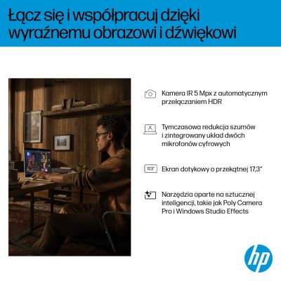 27. HP OmniBook 7 17-DC0073CL Ultra 7 258V 17.3"FHD Touch 32GB SSD1TB BT BLKB GeForce RTX 4050 6GB Win11 Silver (REPACK) 2Y