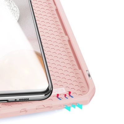 6. DUX DUCIS Skin X kabura etui pokrowiec z klapką Samsung Galaxy A42 5G różowy