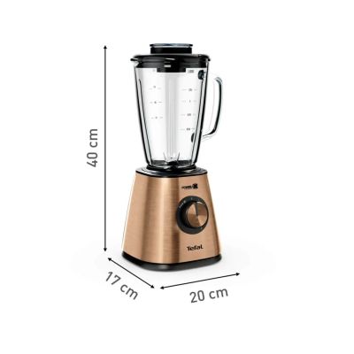 11. TEFAL | Blender | BlendForce BL439G10 | Blat stołu | 800 W | Materiał słoika Szkło | Pojemność słoika 1,75 L | Kruszenie lodu | Miedź