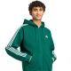 5. Bluza męska adidas Essentials 3-Stripes Fleece Full-Zip Hoodie zielona KZ1412