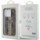 8. Etui Guess IML 4G Gold Stripe na iPhone 15 Pro - brązowe