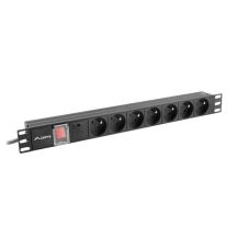 Listwa zasilająca Lanberg PDU-07E-0200-BK (16 A; 2m; kolor czarny)