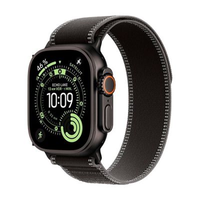 3. Zegarek Apple Watch Ultra 3 (2025) 5G 49mm Czarne tytanowe etui z pętlą Trail Loop S/M - Grafit