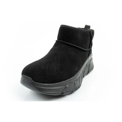 12. Skechers buty zimowe damskie botki za kostkę ocieplane skórzane