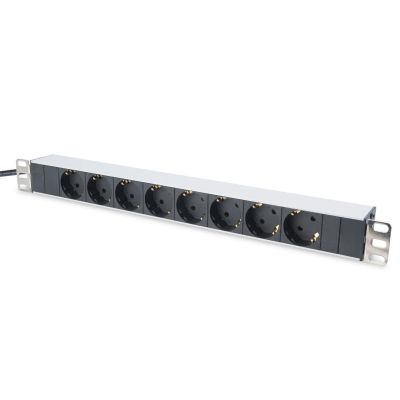 6. Listwa RACK DIGITUS DN-95401 (8 x UTE; 16 A; 2m; kolor czarny)