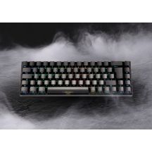 Deltaco Gaming GAM-100-DE klawiatura USB + RF Wireless + Bluetooth QWERTZ Niemiecki Czarny
