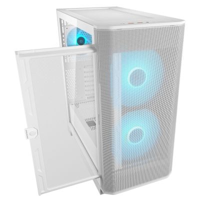 4. COUGAR CGR-5YA6W-RGB Midi Tower Biały
