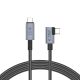 Kabel Tech-Protect UltraBoost Max L USB-C 4.0 (prosty) / USB-C 4.0 (kątowy) PD 240W 8K 40Gbps 1.5m - szary