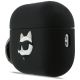 2. Etui Karl Lagerfeld Silicone Choupette Head 3D na AirPods Pro 3 - czarne