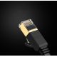 13. Ugreen płaski kabel przewód internetowy sieciowy Ethernet patchcord RJ45 Cat 7 STP LAN 10 Gbps 10 m czarny (NW106 11265)