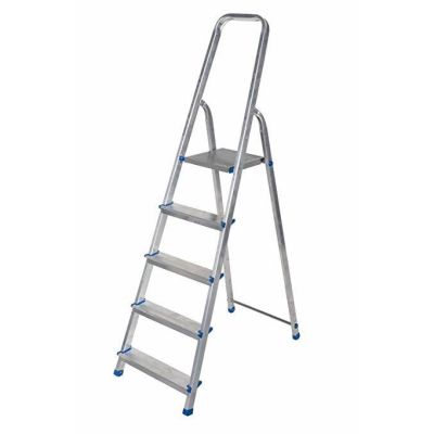 2. AWTOOLS Drabina aluminiowa wolnostojąca 5 stopni 150 kg