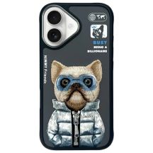 Etui Nimmy  Cool&Cute 2.0 Dog na iPhone 16 - czarne