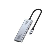 GEMBIRD 4-PORTOWY HUB USB-C 3.2 (GEN 2) TYPU C SZARY