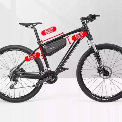 9. Torba rowerowa Rockbros B67 wodoodporna na ramę - czarna