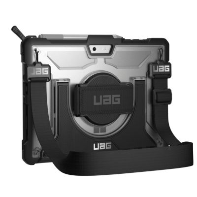 3. UAG Plasma-  obudowa ochronna z wbudowaną podstawką oraz paskiem na dłoń i ramię do Microsoft Surface Go 1/2/3/4 G (ice)
