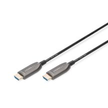 Kabel połączeniowy hybrydowy HDMI 2.1 Ultra High Speed 8K60Hz UHD HDMI A/HDMI A M/M czarny 20m