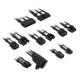 Kolink Core Pro Braided Cable Extension Kit 12V-2x6 Type 2 - Jet Black/Brilliant White