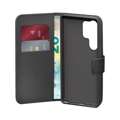 2. Etui z ekoskóry Puro Booklet Case z klapką i portfelem do Samsung Galaxy S25 Ultra - czarne