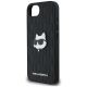 6. Etui Karl Lagerfeld Monogram Choupette Head Pin na iPhone 16e - czarne
